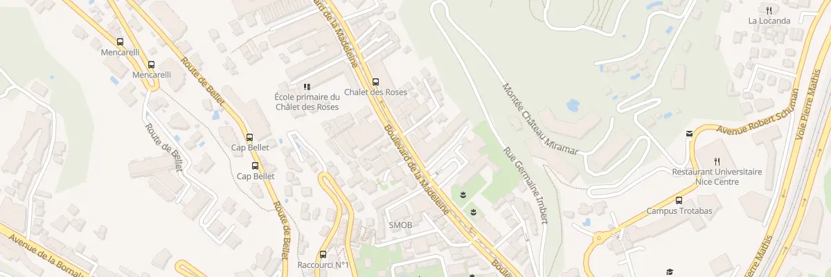Plan du 50 Bd de la Madeleine à Nice