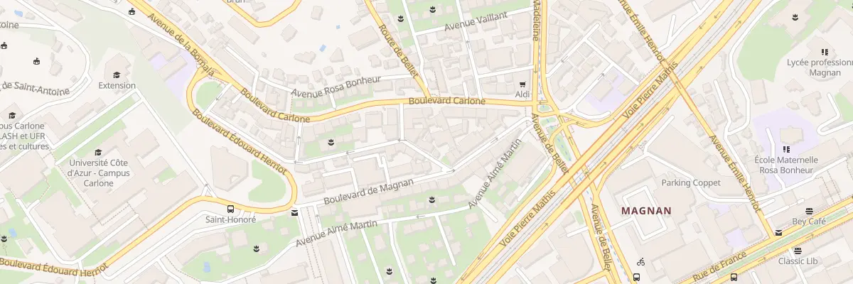 Plan du 4 Rue Saint-Honoré à Nice