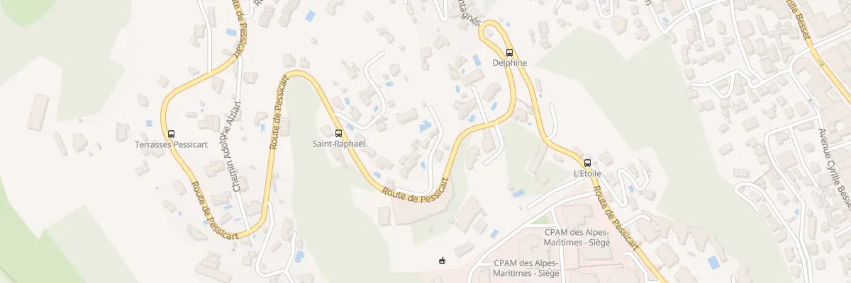 Plan du 334 Av de Pessicart à Nice