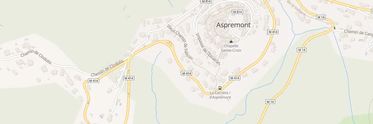 Plan du 612 Rte de Colomars à Aspremont