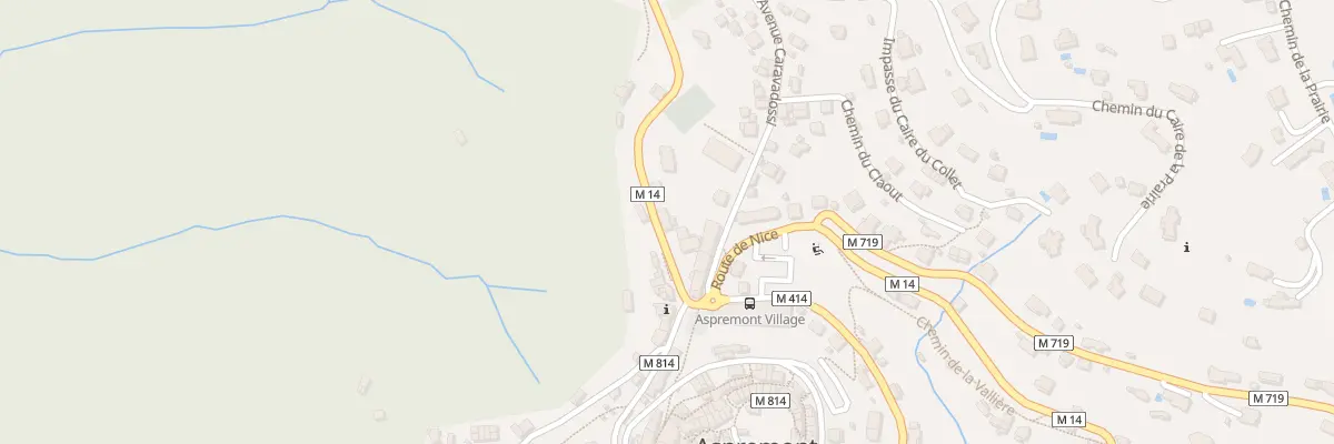 Plan du 60 Rte de Castagniers à Aspremont