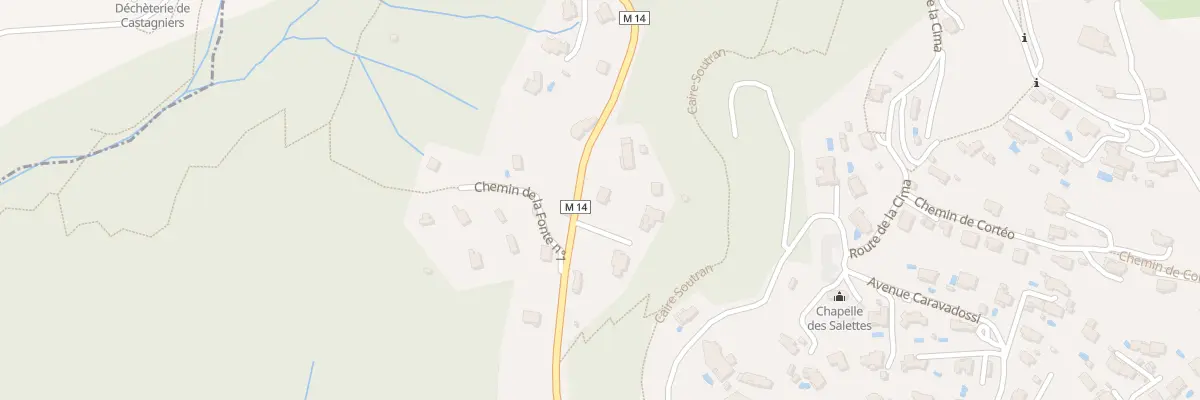 Plan du 484 Rte de Castagniers à Aspremont