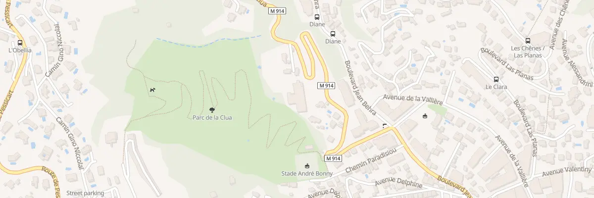 Plan du 31 Av de la Clua à Nice