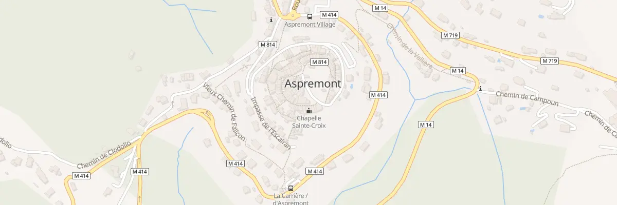 Plan du 2A Rue Marius Ferrier à Aspremont