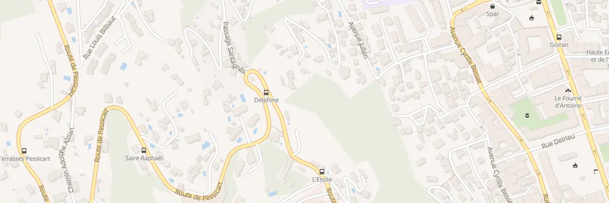 Plan du 308 Av de Pessicart à Nice