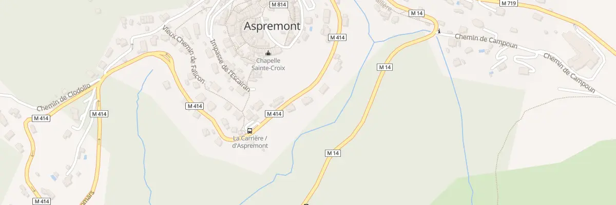 Plan du 375 Rte de Colomars à Aspremont