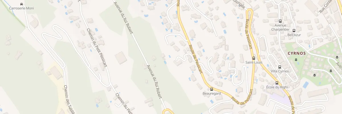Plan du 249A Av de Pessicart à Nice
