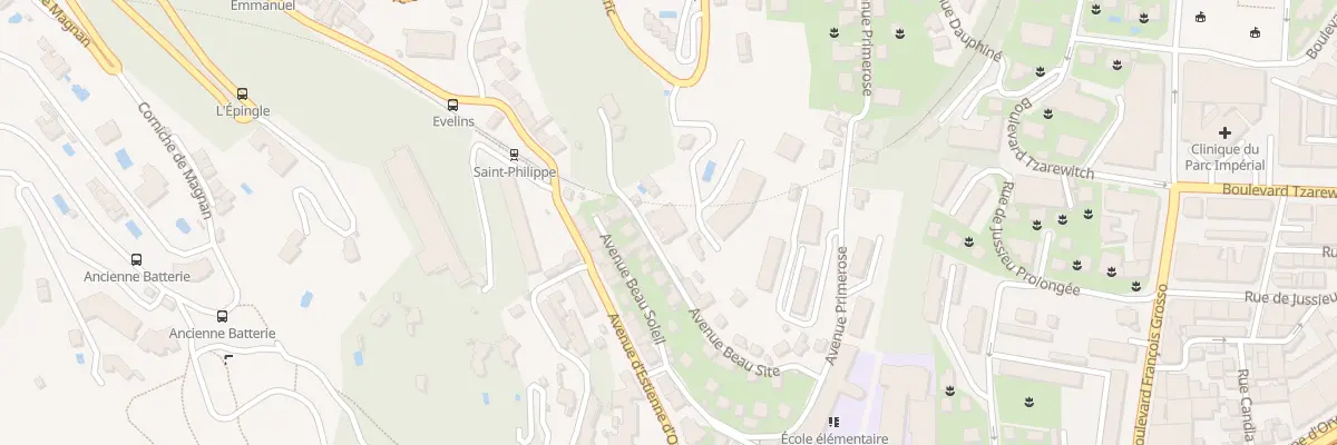 Plan du 32 Av Beau Site à Nice