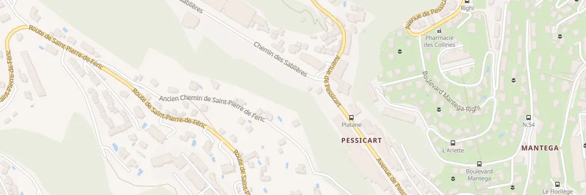 Plan du 73B Av de Pessicart à Nice