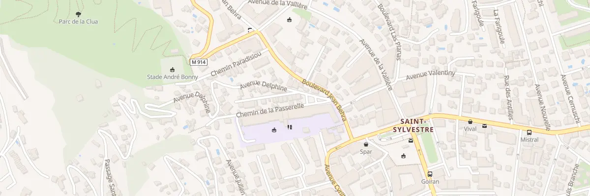 Plan du 5 Av Delphine à Nice