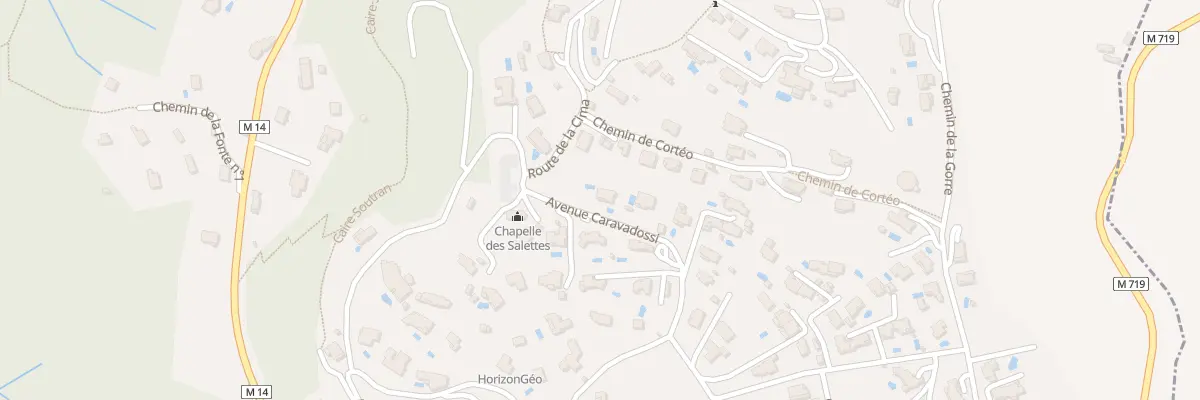 Plan du 898 Av Caravadossi à Aspremont