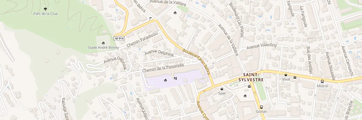 Plan du 3 Av Delphine à Nice