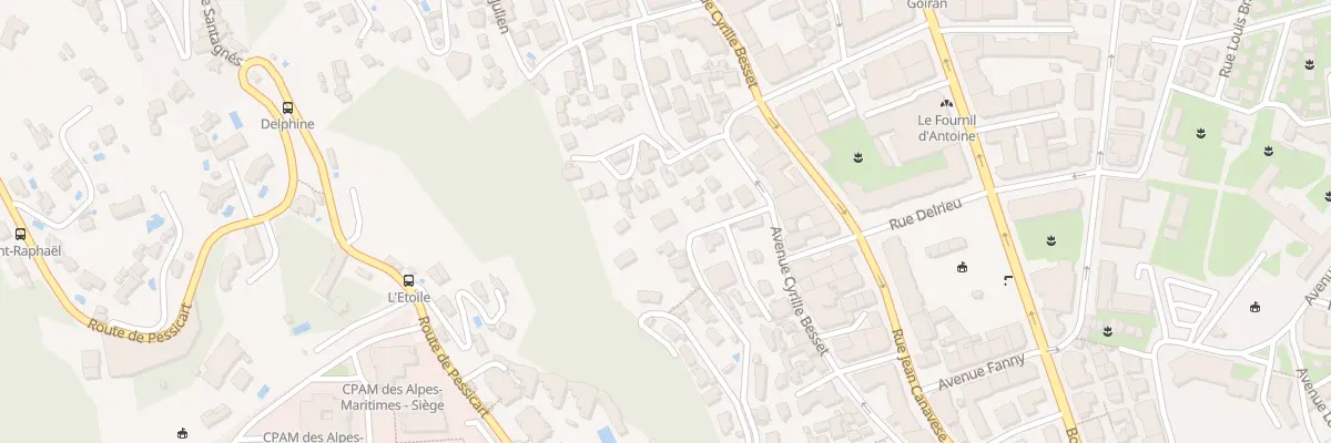 Plan du 8B Av de la Forêt à Nice