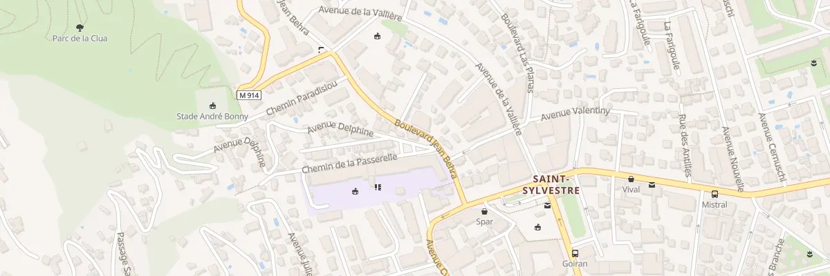 Plan du 2 Av Delphine à Nice