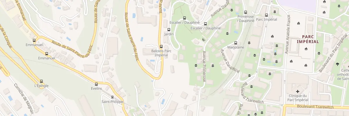 Plan du 63 Av du Dauphiné à Nice