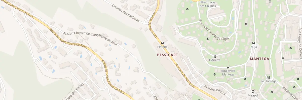Plan du 71 Av de Pessicart à Nice