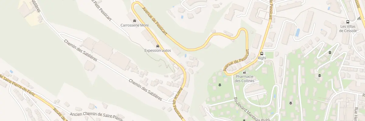 Plan du 80 Av de Pessicart à Nice