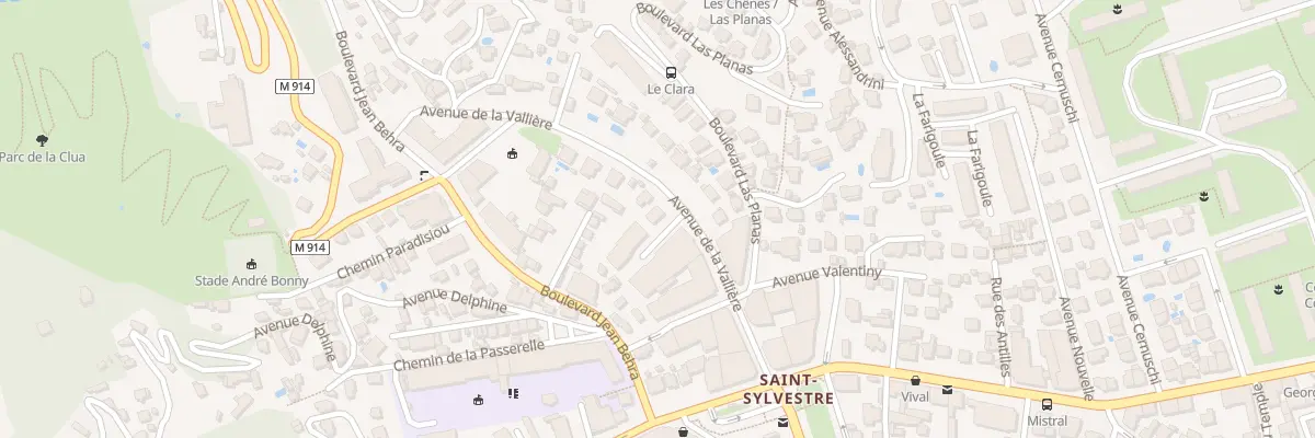 Plan du 13 Av de la Vallière à Nice