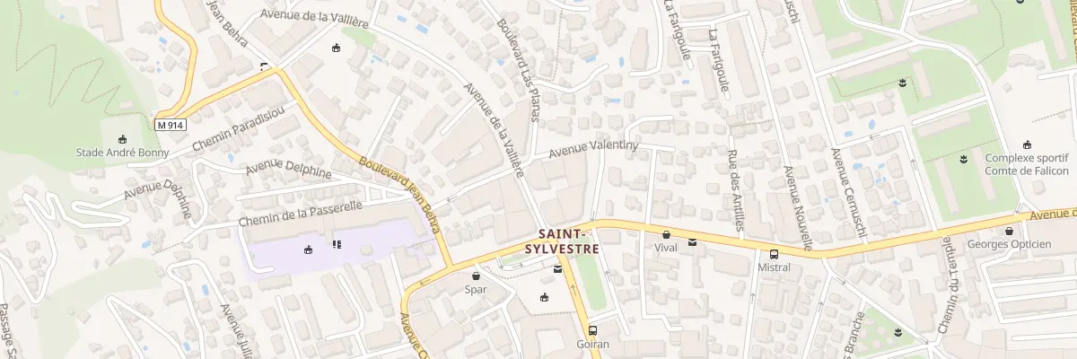 Plan du 15 Av Valentiny à Nice