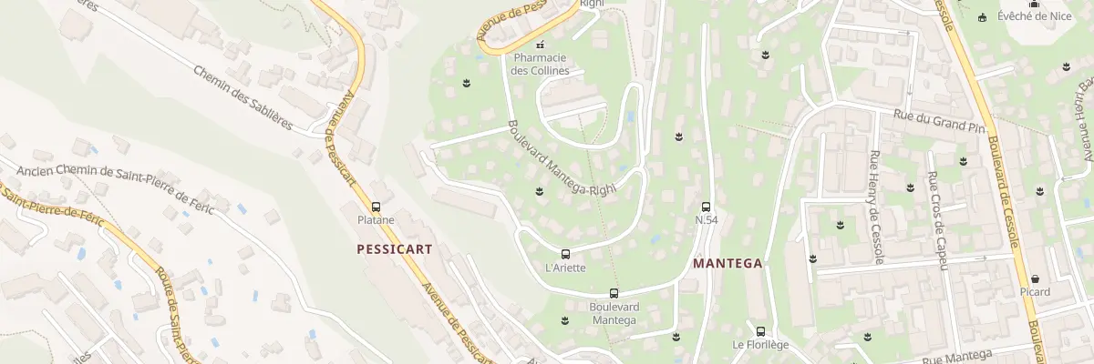 Plan du 115 Bd Mantéga-Righi à Nice