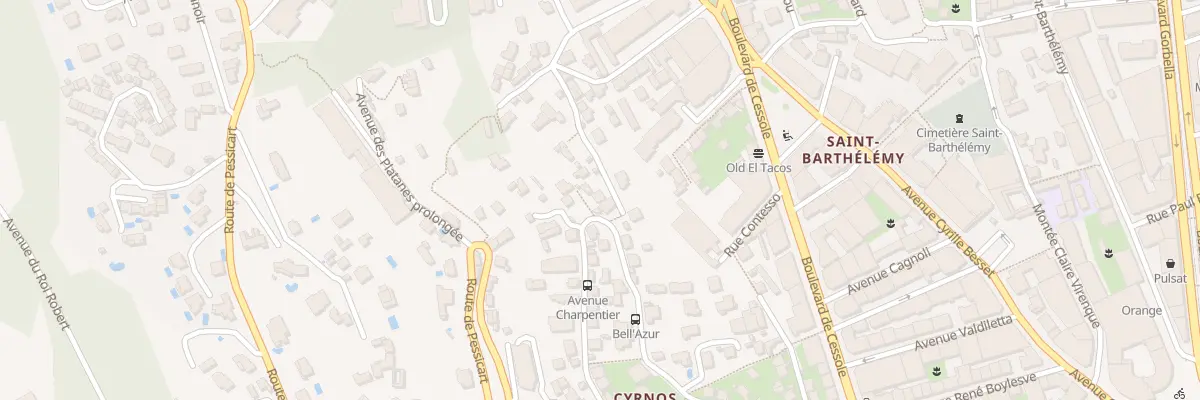 Plan du 66 Av Cyrnos à Nice