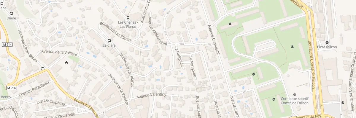 Plan du 70 Av Cernuschi à Nice