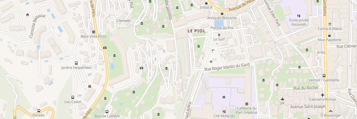 Plan du 5 Av du Bois de Cythère à Nice