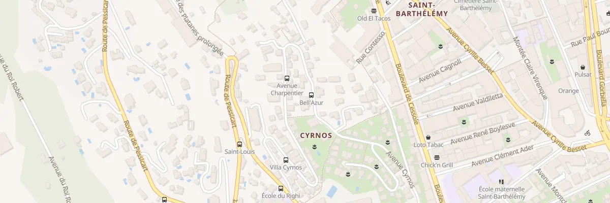 Plan du 57 Av Cyrnos à Nice