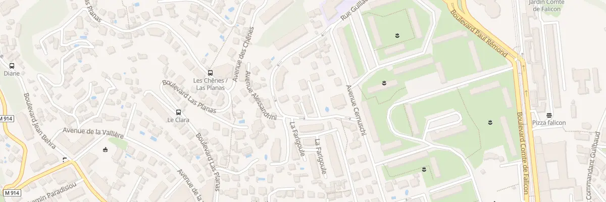 Plan du 55 Av Cernuschi à Nice