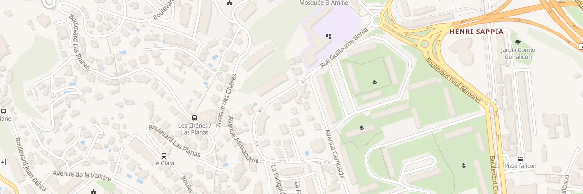 Plan du 43 Av Cernuschi à Nice