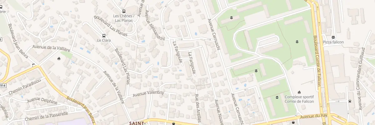 Plan du 74 Av Cernuschi à Nice