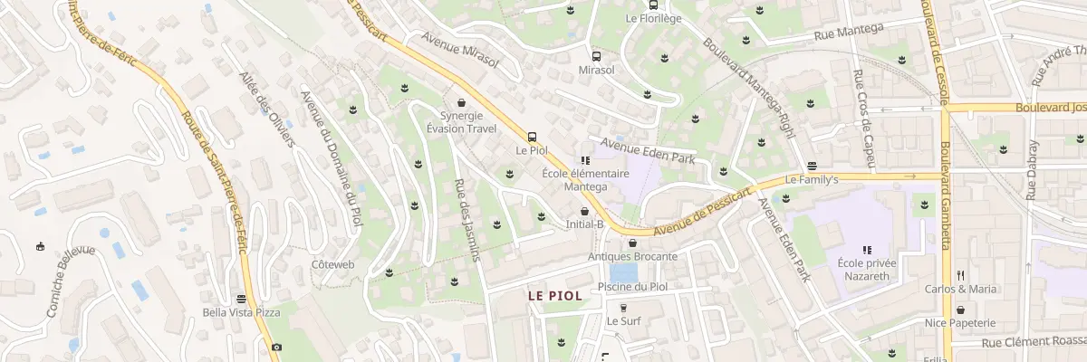 Plan du 37 Av de Pessicart à Nice