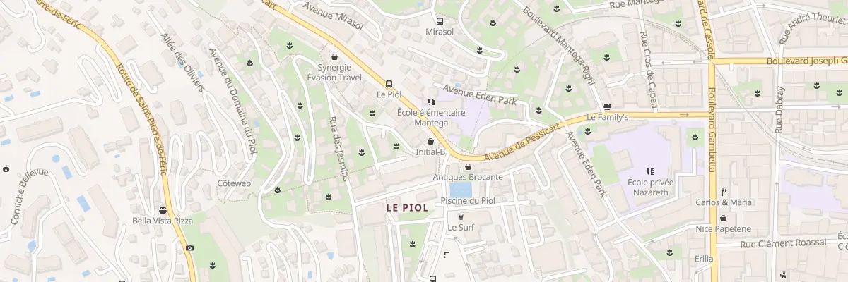 Plan du 31B Av de Pessicart à Nice