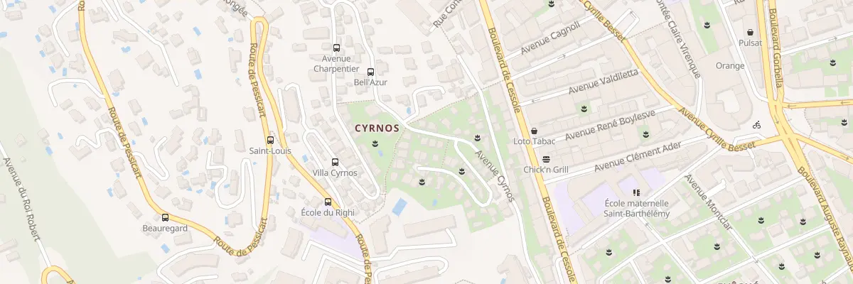 Plan du 43 Av Cyrnos à Nice