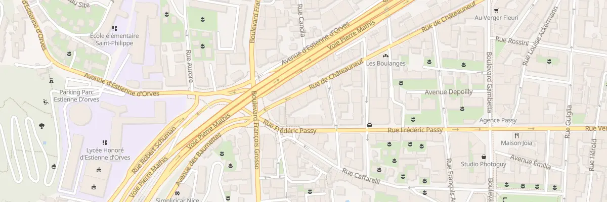 Plan du 33 Rue Chateauneuf à Nice