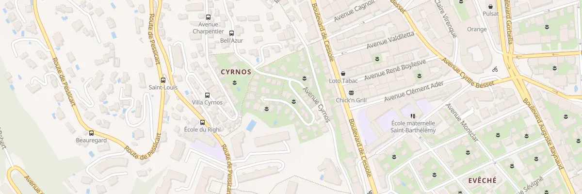 Plan du 37 Av Cyrnos à Nice