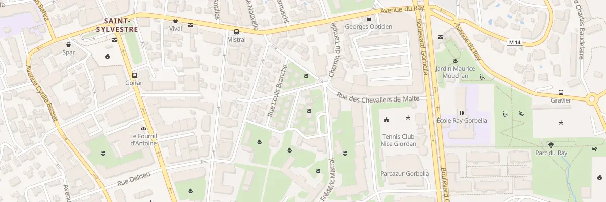 Plan du 1 Rue Grasset-Rey à Nice