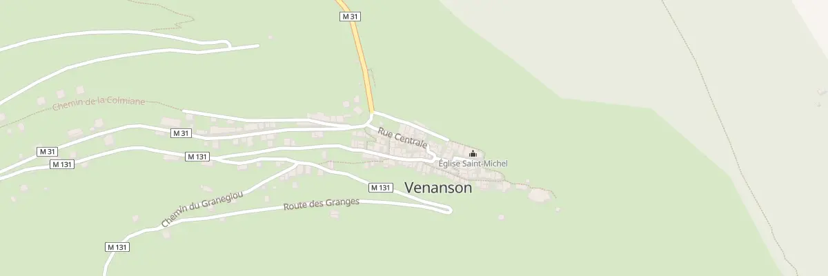 Plan du 5 Rue Centrale à Venanson