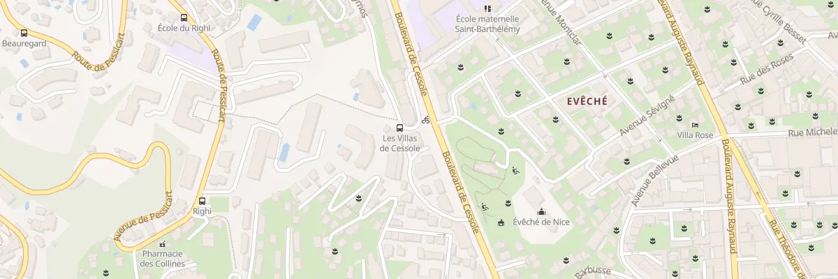 Plan du 1 Av Cyrnos à Nice