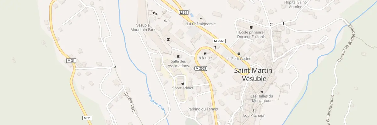 Plan du 1 Pl de La Gare à Saint-Martin-Vésubie