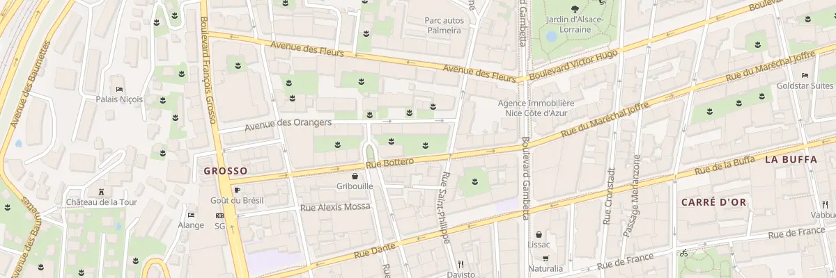 Plan du 1 Av des Orangers à Nice