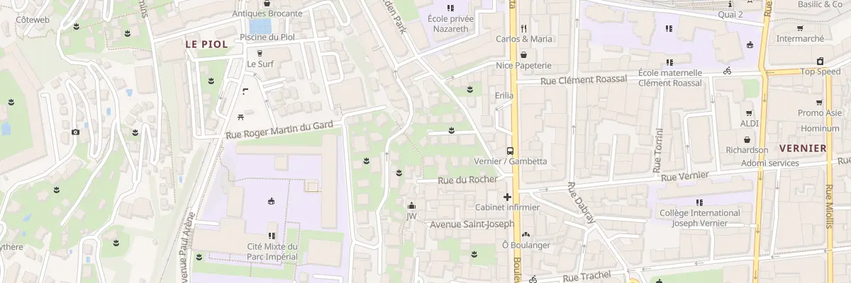 Plan du 9007 Petite Avenue Buenos Ayres à Nice