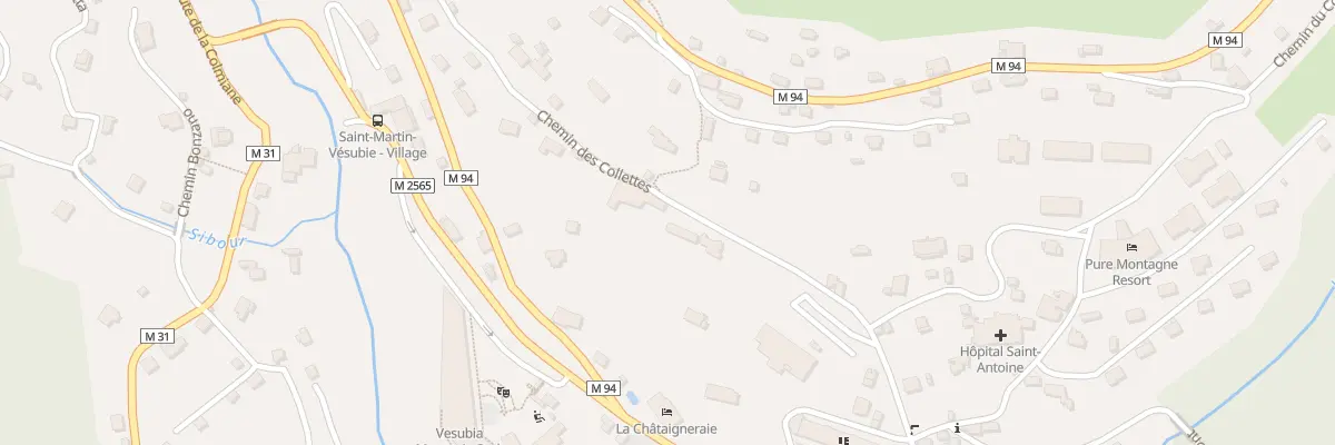 Plan du 218 Che des Colettes à Saint-Martin-Vésubie