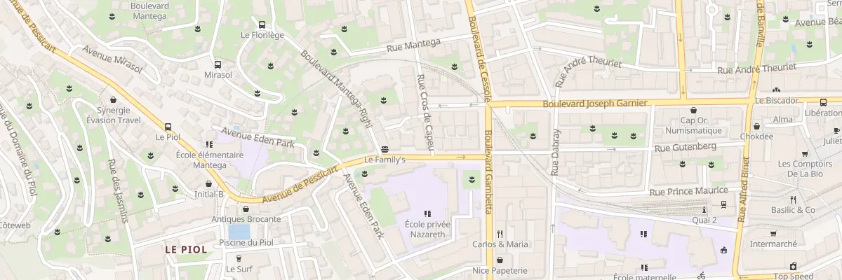 Plan du 10 Av de Pessicart à Nice