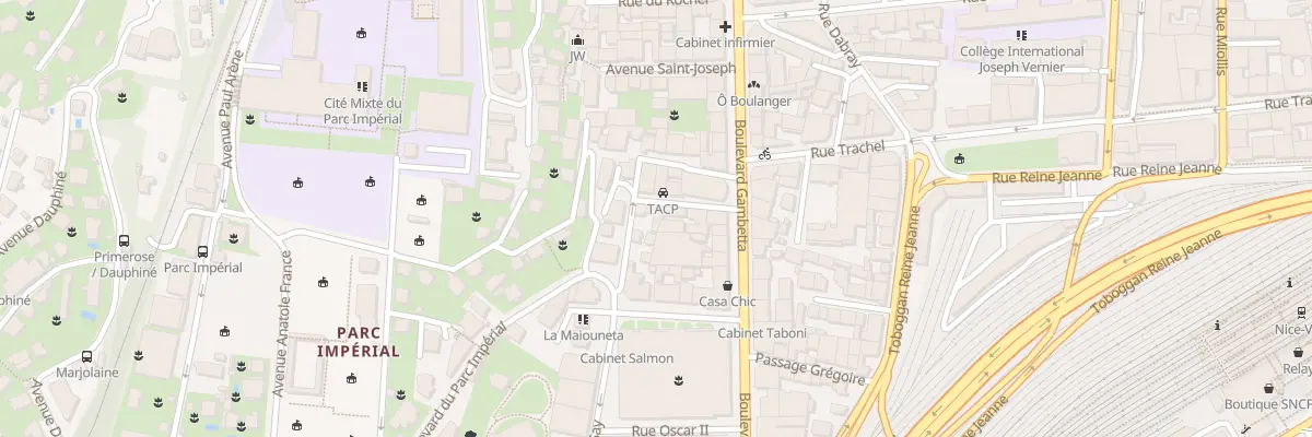 Plan du 7 Rue Pierre Grilli à Nice