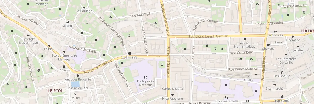 Plan du 4 Av de Pessicart à Nice