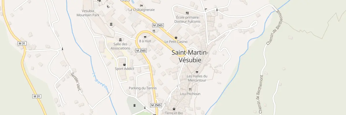 Plan du 7 Av Charles de Caqueray à Saint-Martin-Vésubie