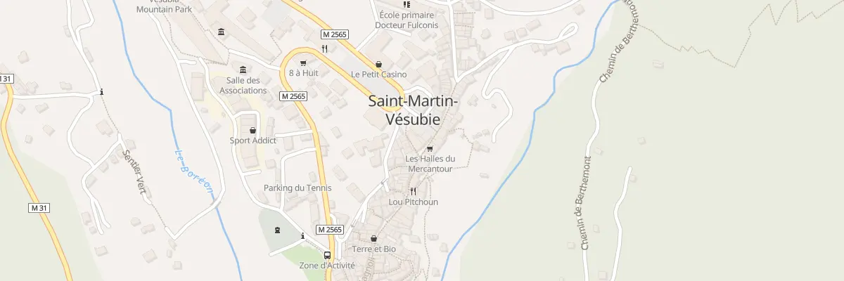 Plan du 77 Rue Docteur Cagnoli à Saint-Martin-Vésubie