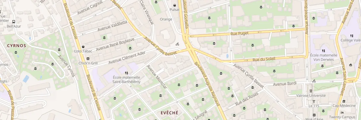 Plan du 49 Av Cyrille Besset à Nice