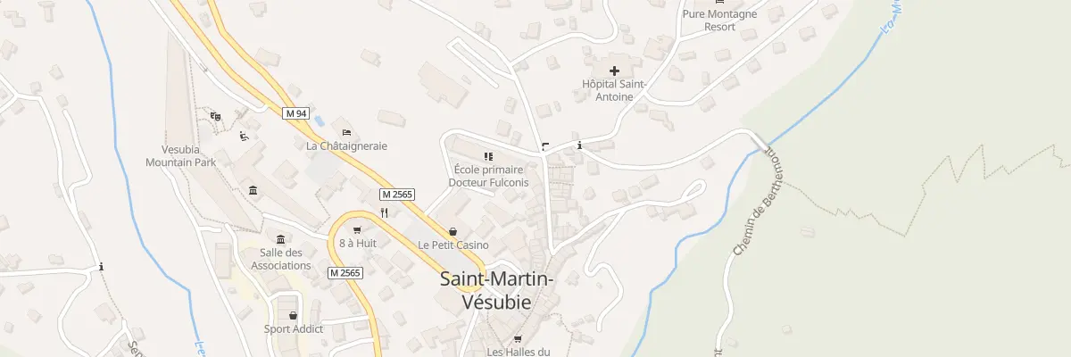 Plan du 127 Rue Docteur Cagnoli à Saint-Martin-Vésubie